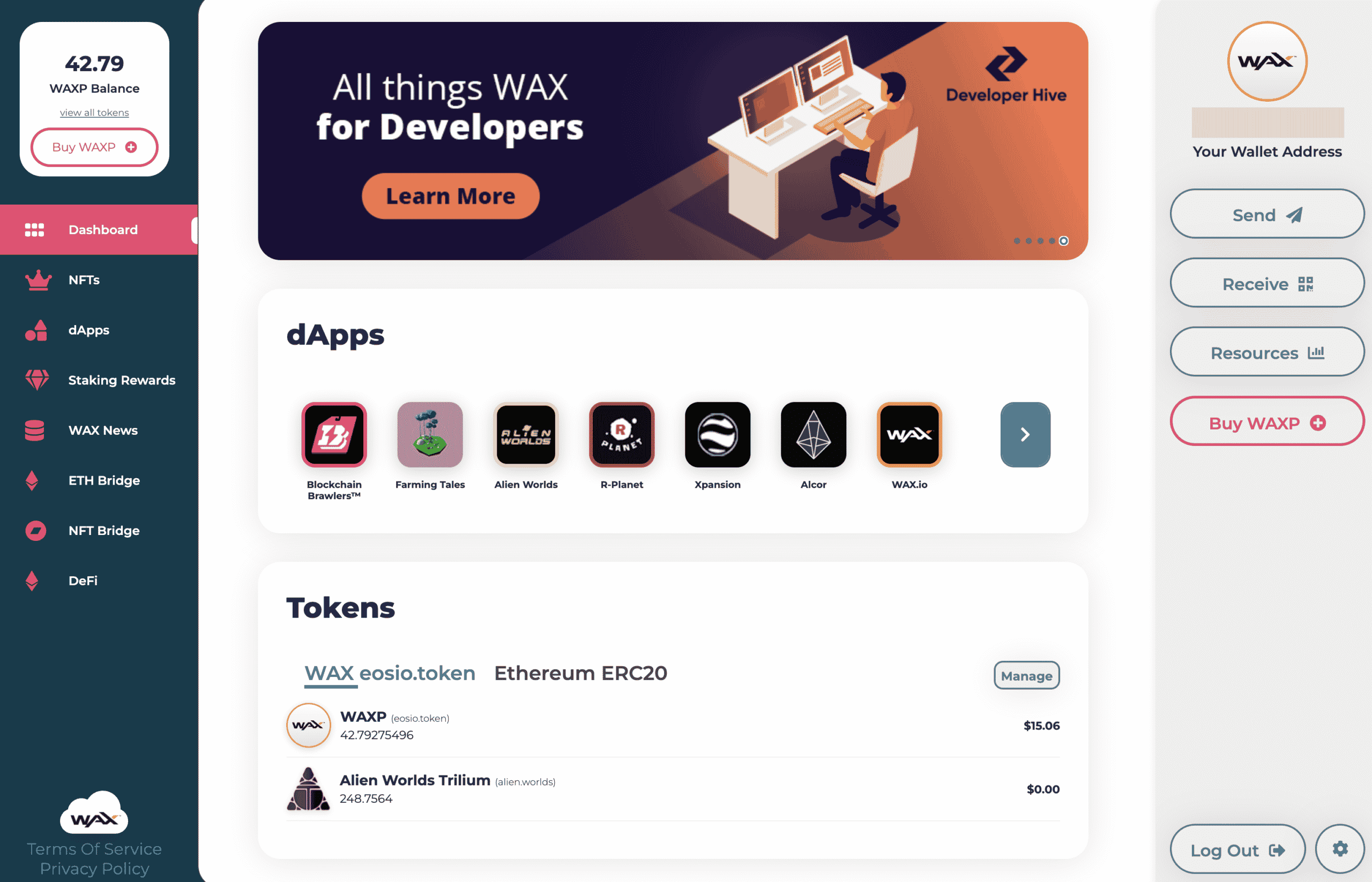 Wax wallet crypto informatik bibliothek eth