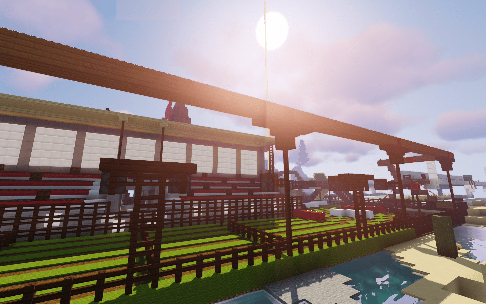 horse race track minecraft